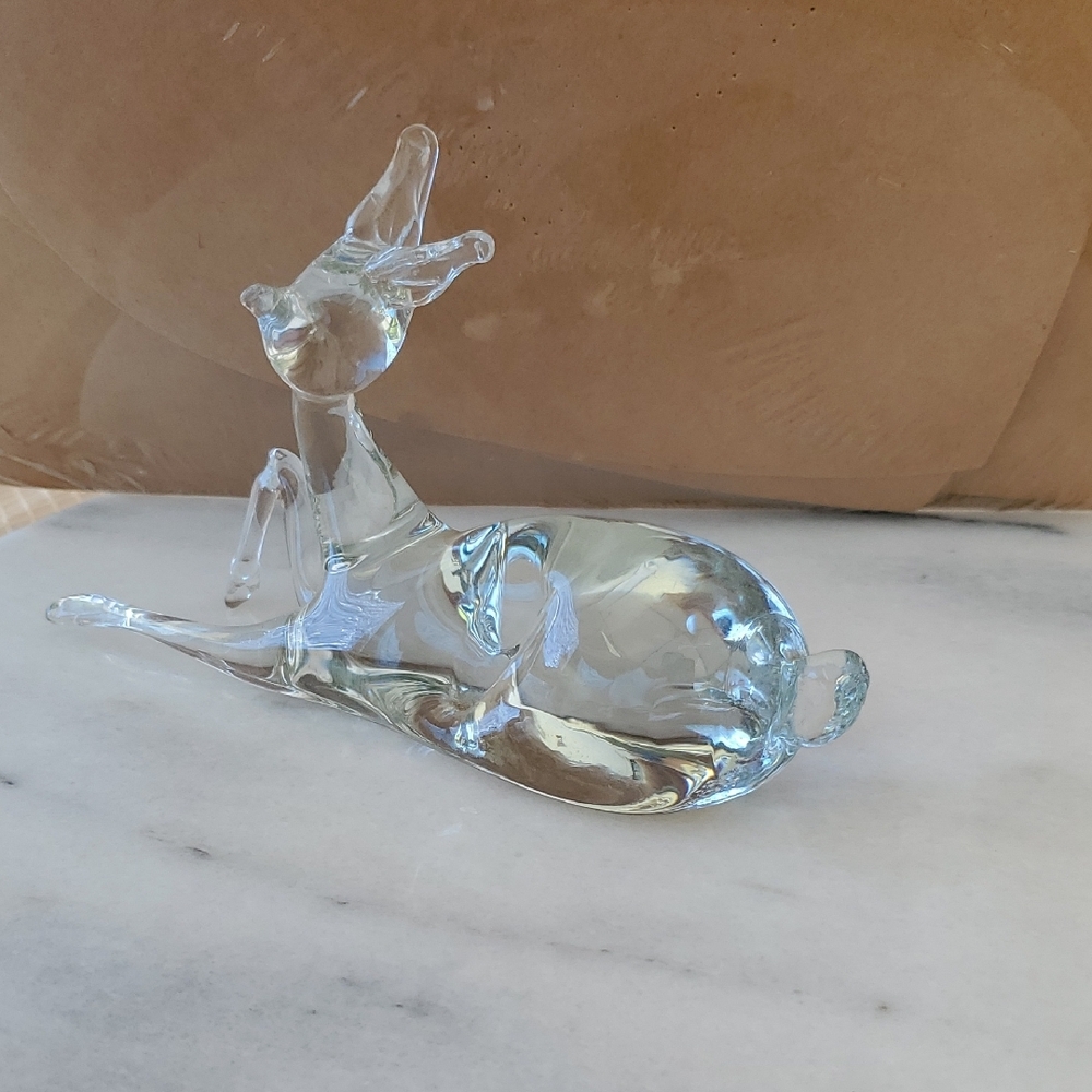 Elegant Pilgrim Art Glass Deer Figurine Vintage Excellent condition - Picture 9 of 9